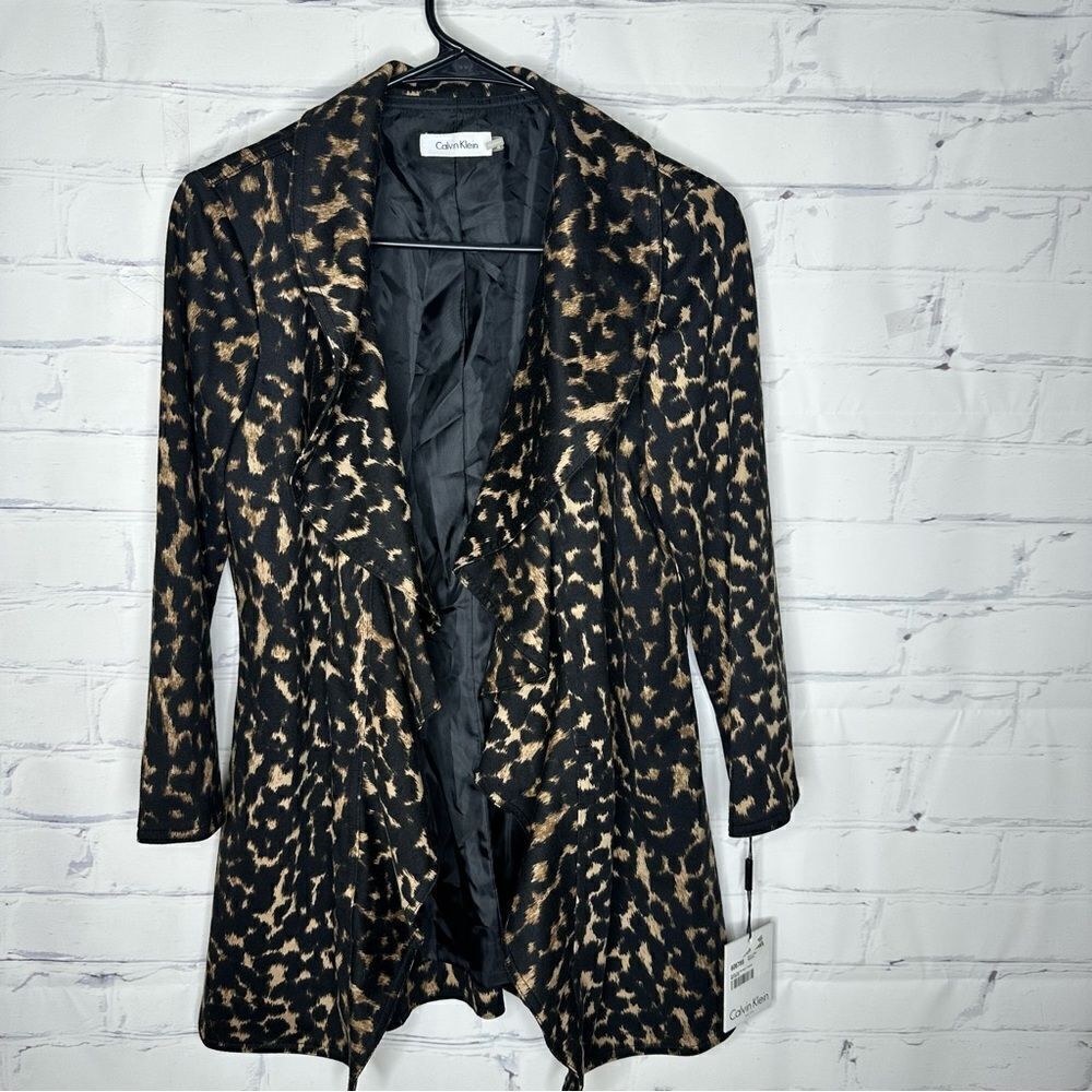 Calvin Klein size 4 animal print jacket - brand new with tags!
